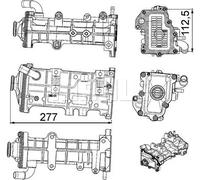 Radiatore gas di scarico CE 23 000P MAHLE