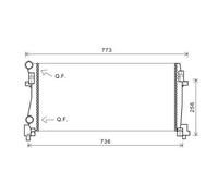 DIEDERICHS Radiatore, Raffreddamento motore compatibile con AUDI VW DCM3473