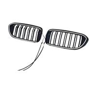 Radiatore Griglie Compatibile Con BMW Per Serie 5 G30 G31 520i 2017 2018 2019 2020 Paraurti Anteriore Griglia Cofano Griglia Centrale Anteriore Griglie Cofano Kit Carrozzeria