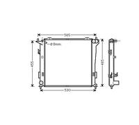 DIEDERICHS DCM3698 Radiatore motore