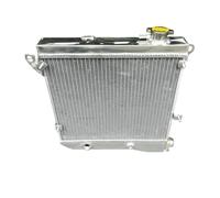 Radiatore in alluminio + ventola compatibile per Autobianchi compatibile per Lancia A112 Serie 3/4/5/6/7 900/1000/1050cc Junior/Elite/Abarth/Giovani I4 1975-1985(Radiator Only)