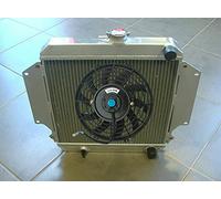 Radiatore in alluminio + ventola per Su-zuki Sierra SJ Series SJ50 1.3L e 1981-1996 Su-zuki Jimny MKII Samurai SJ410/413 Sierra 2Dr Spftop/Hardtop