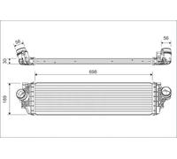 Valeo Intercooler 822929 per Ford