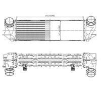 NRF Intercooler 309065 per BMW Serie 5 Touring (F10, F11, F07, F18)