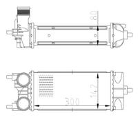 2180086 GN116K775AB - RADIATORE INTERCOOLER FORD ECOSPORT 1.5 DCI DAL '12