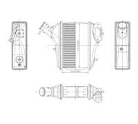 Radiatore intercooler 309091 NRF per HONDA CR-V III CR-V IV
