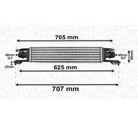Radiatore intercooler 351319204120 MAGNETI MARELLI per OPEL CORSA D