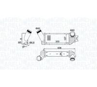 Radiatore intercooler 351319204340 MAGNETI MARELLI per PEUGEOT CITROËN