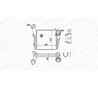 Radiatore intercooler 351319204400 MAGNETI MARELLI per VW AUDI PORSCHE