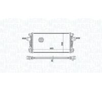 Radiatore intercooler 351319204570 MAGNETI MARELLI per OPEL VAUXHALL