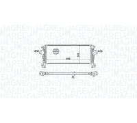 Radiatore intercooler 351319205070 MAGNETI MARELLI per OPEL ZAFIRA TOURER C