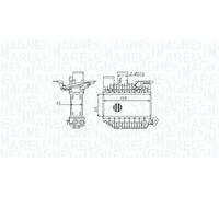 Radiatore intercooler 351319205310 MAGNETI MARELLI per TOYOTA AVENSIS VERSO