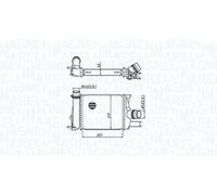 Radiatore intercooler 351319205390 MAGNETI MARELLI per RENAULT DACIA