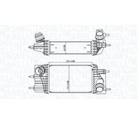 Radiatore intercooler 351319205810 MAGNETI MARELLI per NISSAN JUKE NV200 Furgone