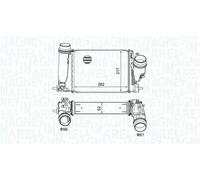 Magneti Marelli Radiatore intercooler 351319205830 per Renault e Nissan (Qashqai II J11 1.6 DCI)