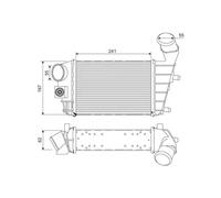 VALEO Intercooler 817862 termico per Alfa Romeo