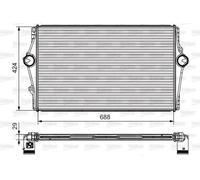 Radiatore intercooler 818283 VALEO per VOLVO S80 I S60 I V70 II