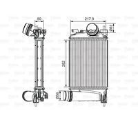 Radiatore intercooler 818294 VALEO per NISSAN QASHQAI II SUV
