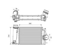 Radiatore intercooler 818317 VALEO per NISSAN QASHQAI II SUV