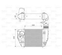 Radiatore intercooler 818326 VALEO per AUDI A6 C6 Avant A6 C6