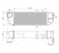 Radiatore intercooler 818333 VALEO per HYUNDAI KIA