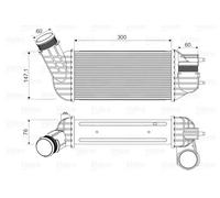 Radiatore intercooler 818345 VALEO per CITROËN PEUGEOT DS