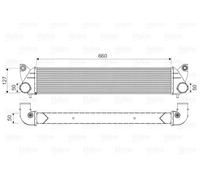 Radiatore intercooler 818348 VALEO per FIAT SUZUKI