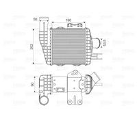 VALEO Intercooler 818349 compatibile con Hyundai Tucson (JM) e KIA Sportage (JE/KM)