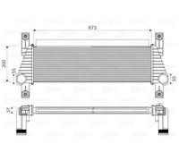 Radiatore intercooler 818352 VALEO per FORD RANGER
