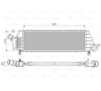 Radiatore intercooler 818354 VALEO per NISSAN MICRA III
