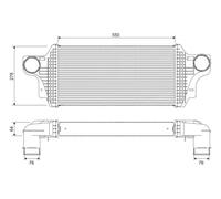 Valeo Intercooler 818377 per Mercedes GL‑Klasse (X164)