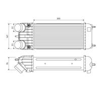Valeo Intercooler 818385 per Citroën, DS, Peugeot