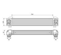 Radiatore intercooler 818386 VALEO per CITROËN PEUGEOT DS