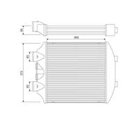 Radiatore intercooler 818393 VALEO per SEAT IBIZA III