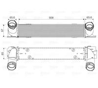 Radiatore intercooler 818553 VALEO per BMW 3 Touring 1 3 Coupé X1 3 1 Cabriolet