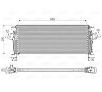 Radiatore intercooler 818566 VALEO per OPEL CHEVROLET