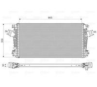 Valeo Intercooler 818567 per Opel Zafira Tourer C P12, Astra J Caravan P10 Vauxhall