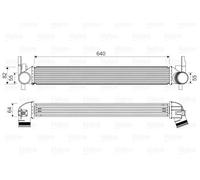 Radiatore intercooler 818574 VALEO per SEAT VW SKODA AUDI