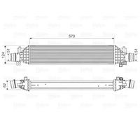 Valeo Radiatore intercooler 818629 per Opel, Chevrolet, Buick, Holden