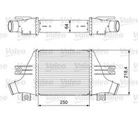 Radiatore intercooler 818638 VALEO per MITSUBISHI PEUGEOT CITROËN