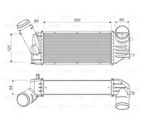 Radiatore intercooler 818648 VALEO per PEUGEOT CITROËN
