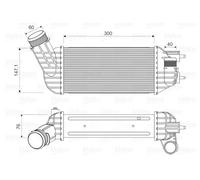 Radiatore intercooler 818652 VALEO per CITROËN PEUGEOT DS
