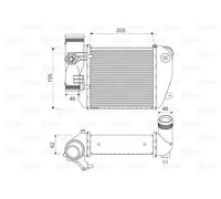Radiatore intercooler 818653 VALEO per AUDI A6 C6 Avant A6 Allroad C6 A6 C6