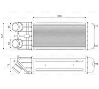 VALEO Intercooler per CITROËN PEUGEOT 818663