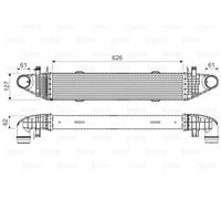 Radiatore intercooler 818679 VALEO per MERCEDES-BENZ CLASSE E Coupé CLASSE C