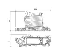 Valeo Intercooler 818684 per Audi Q5