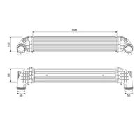 Radiatore intercooler 818698 VALEO per OPEL ASTRA K ASTRA K Sports Tourer