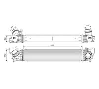 Radiatore intercooler 822924 VALEO per MINI MINI