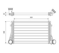 Valeo Intercooler 822949 per SEAT, VW
