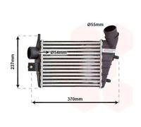 Radiatore intercooler Alluminio 01004085 VAN WEZEL per ALFA ROMEO 156